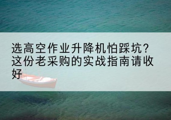 通山高空作业升降机厂家推荐-选高空作业升降机怕踩坑？这份老采购的实战指南请收好